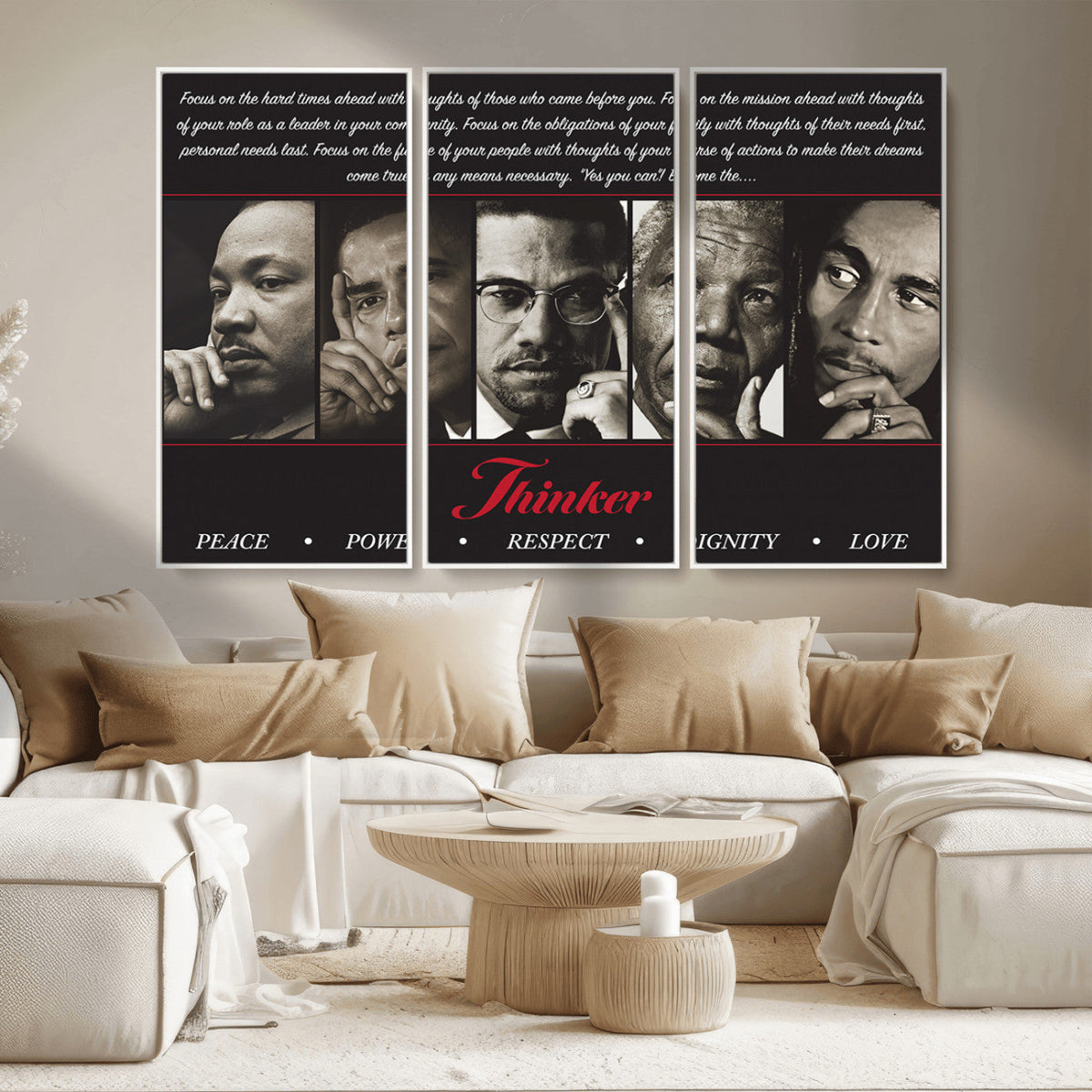 Thinkers of Wall Art Canvas Print - Inspirational Wall Art