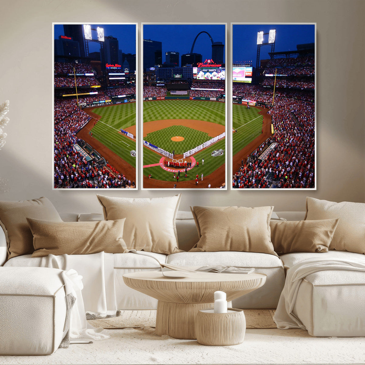 St. Louis Cardinals Baseball Team Print - Busch Stadium Wall