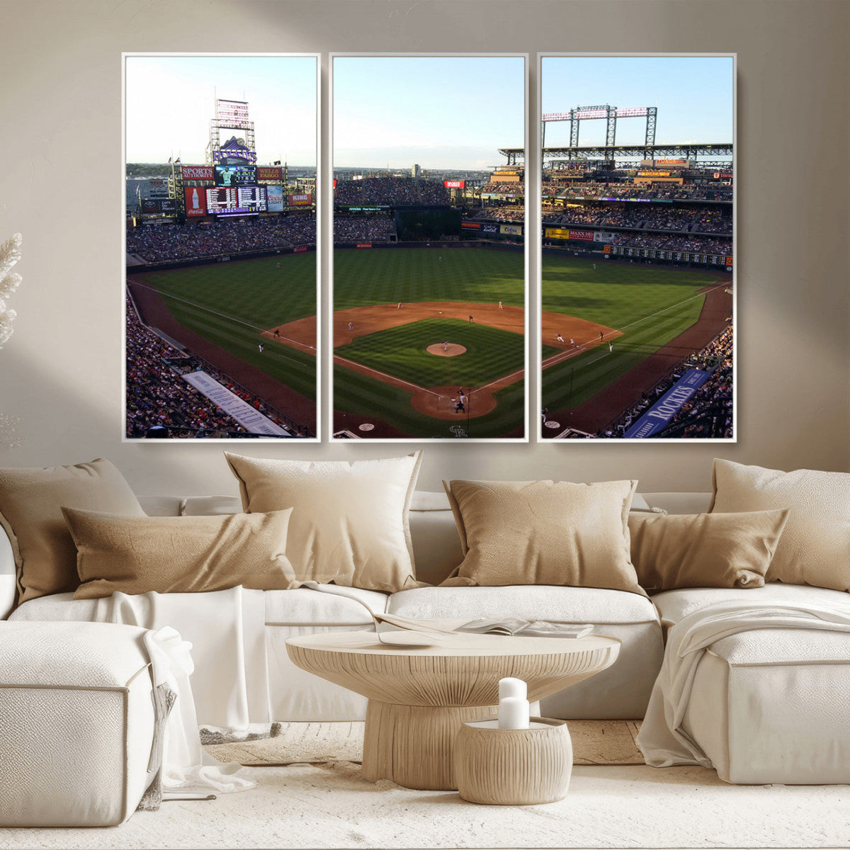 Colorado Rockies Coors Field Wall Art Canvas Print - MLB