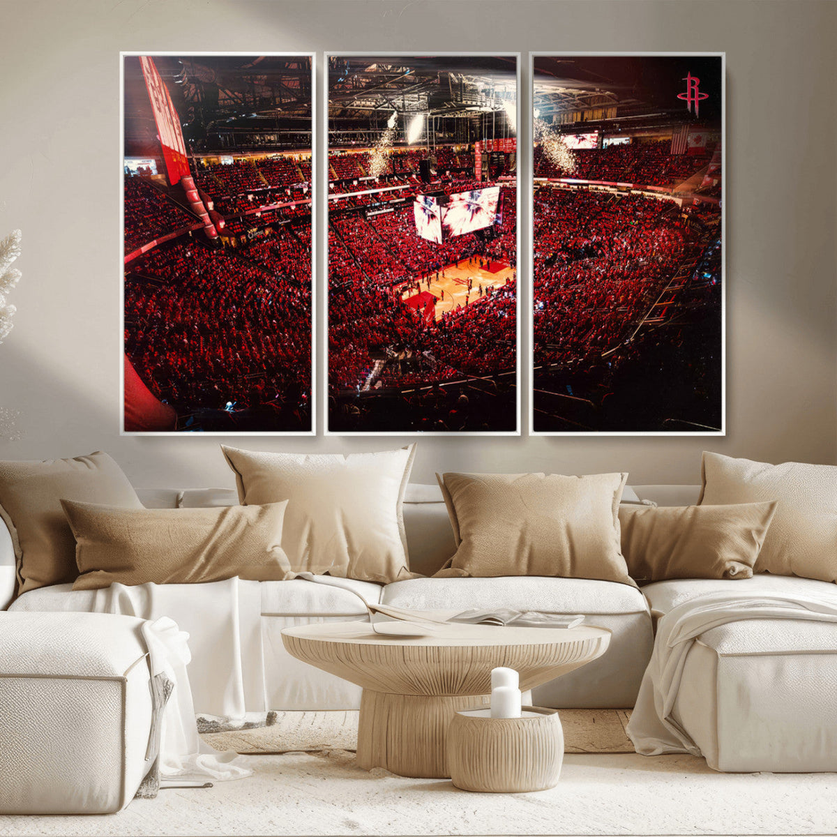 Houston Rockets Basketball Team Print Canvas- Houston Toyota