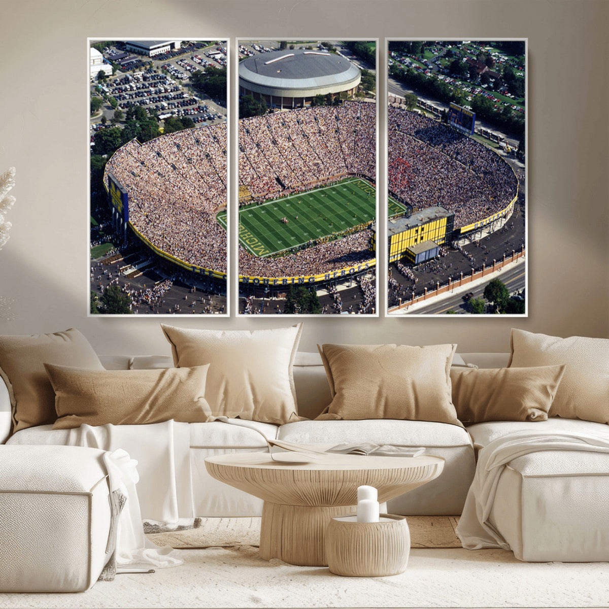 Michigan Wolverines Football Team Print - Ann Arbor Michigan