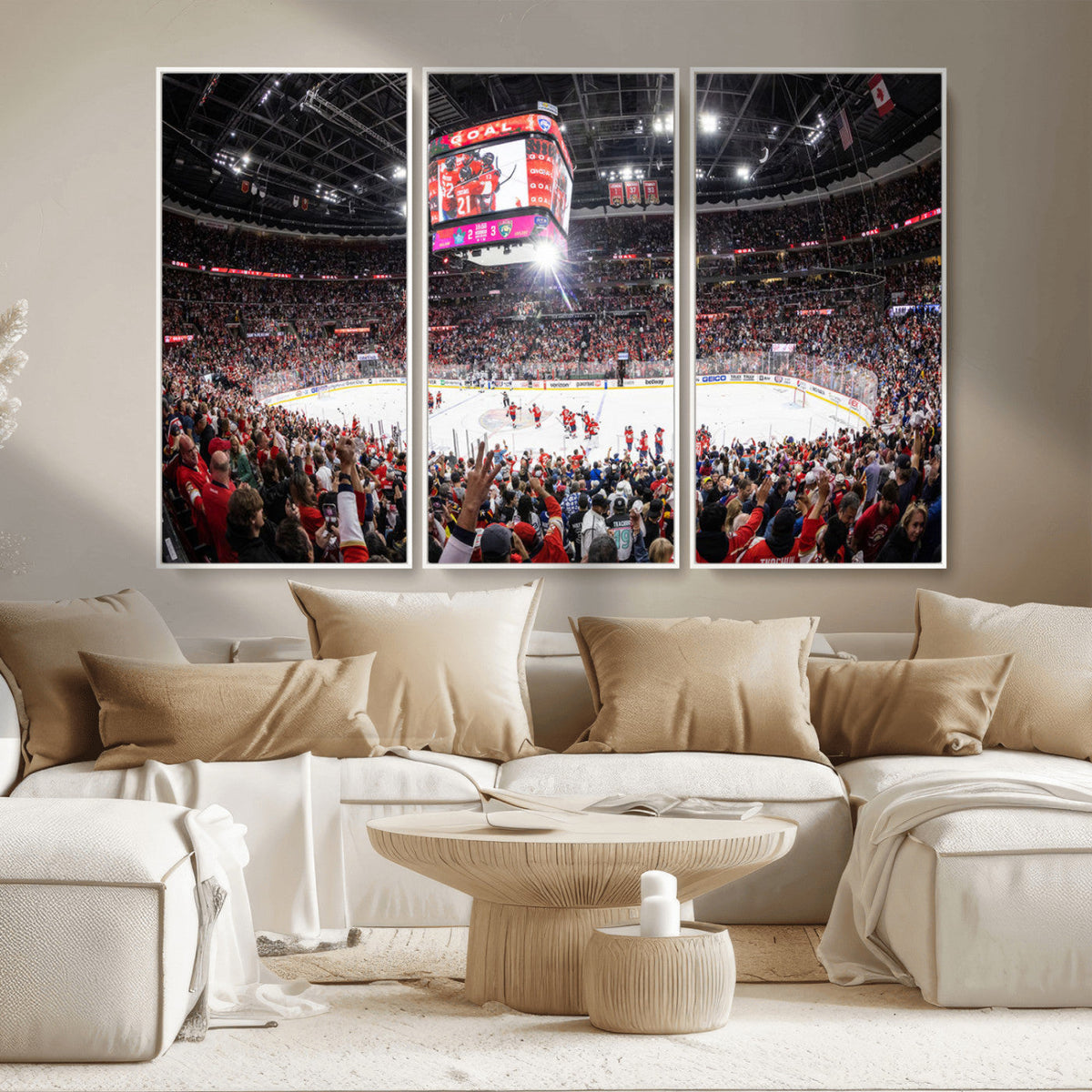 Amerant Bank Arena Wall Art Canvas Print - Basketball Arena
