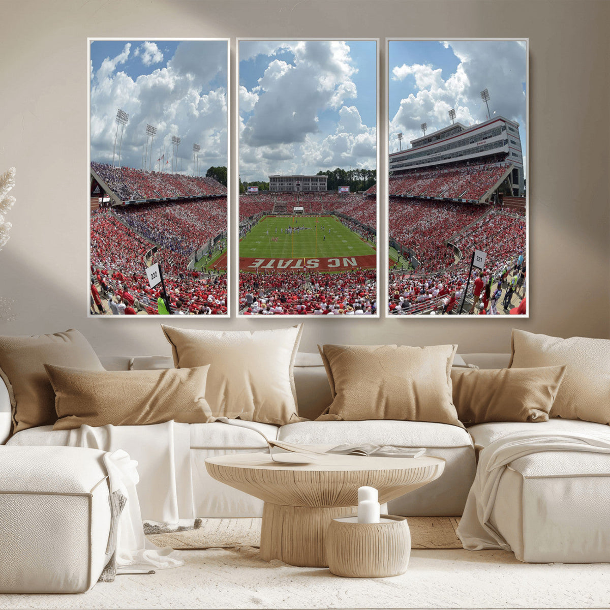 NC State Wolfpack Football Team Print Canvas- Raleigh