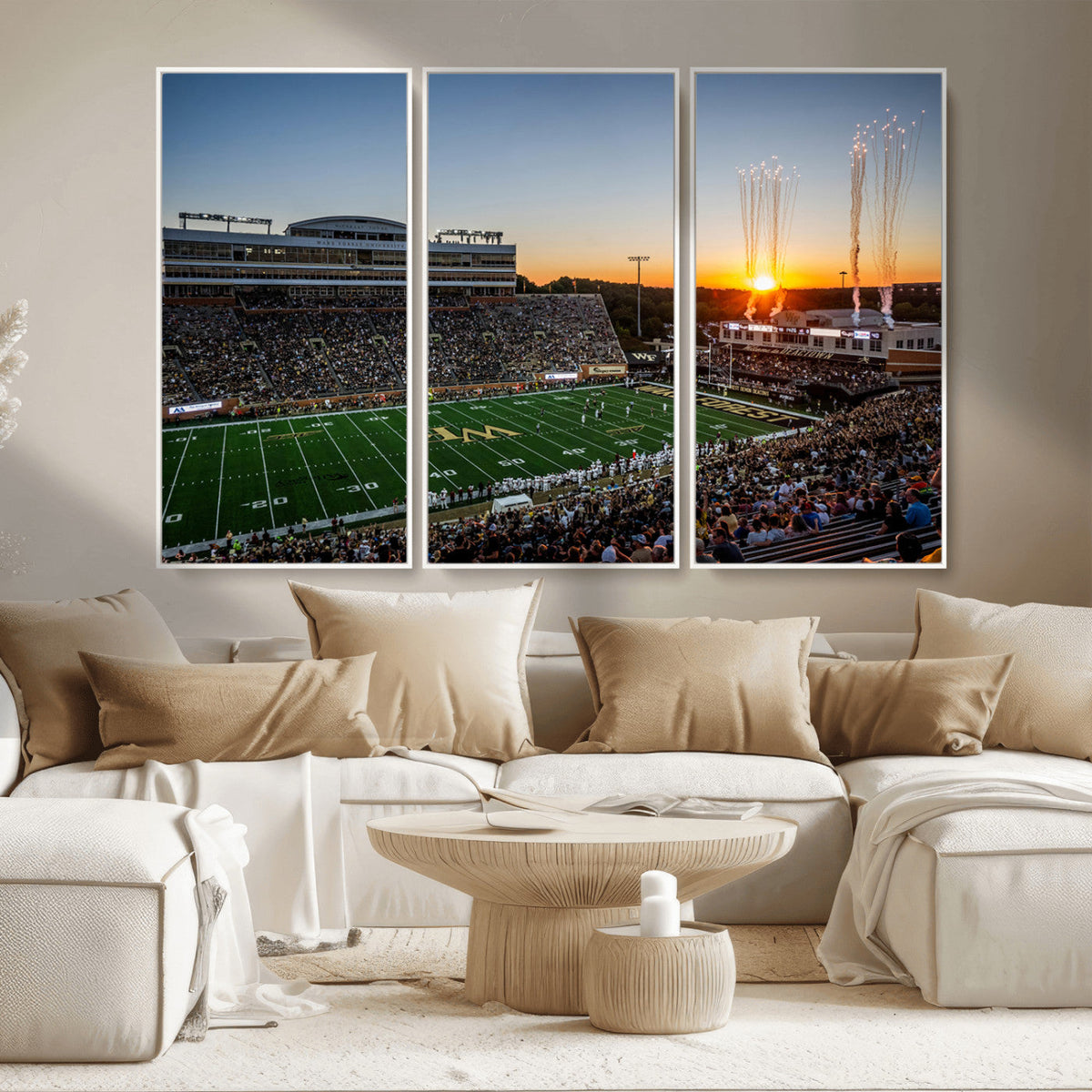Demon Deacons Football Team Print Canvas- Winston-Salem