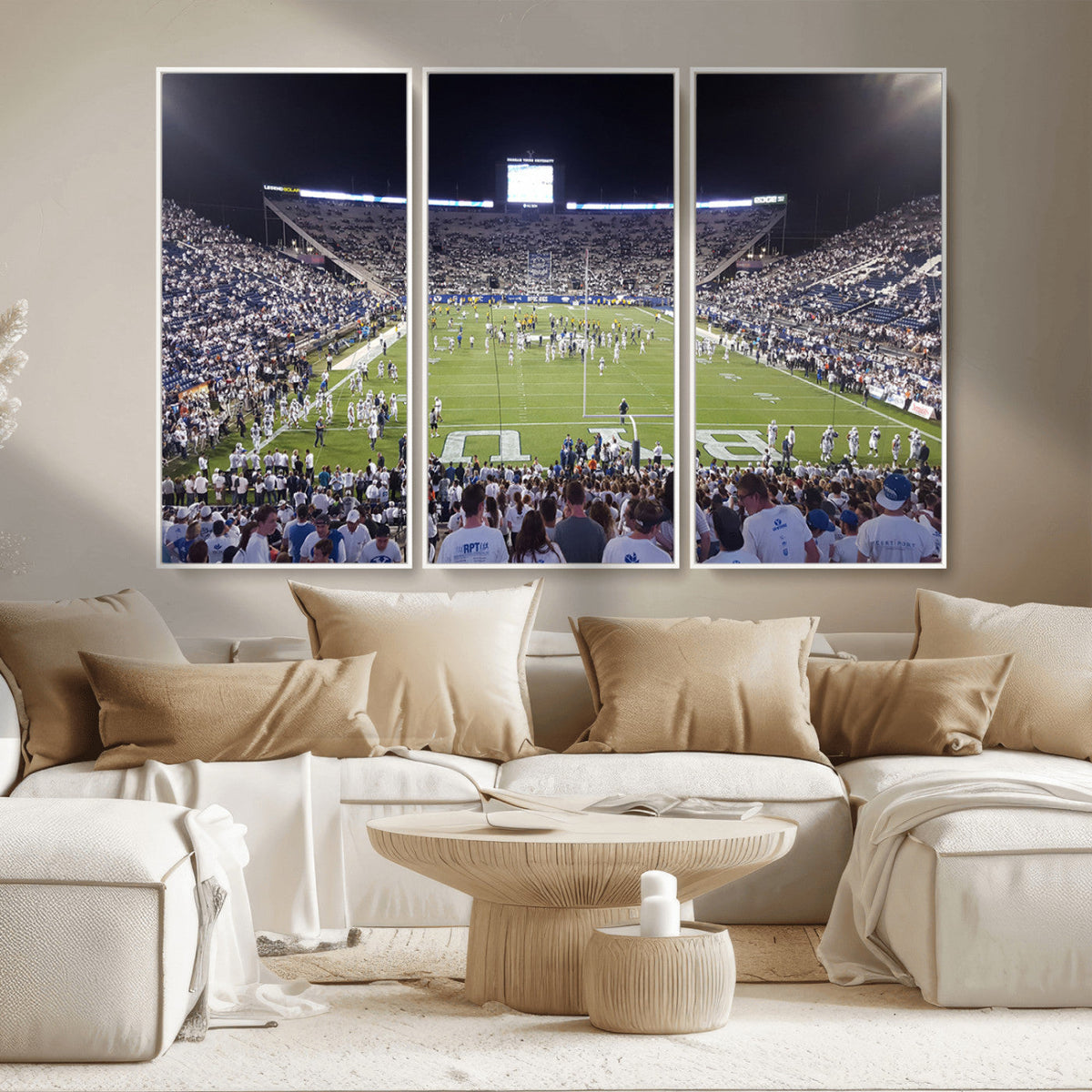 Brigham Young University Cougars Football Print Canvas -