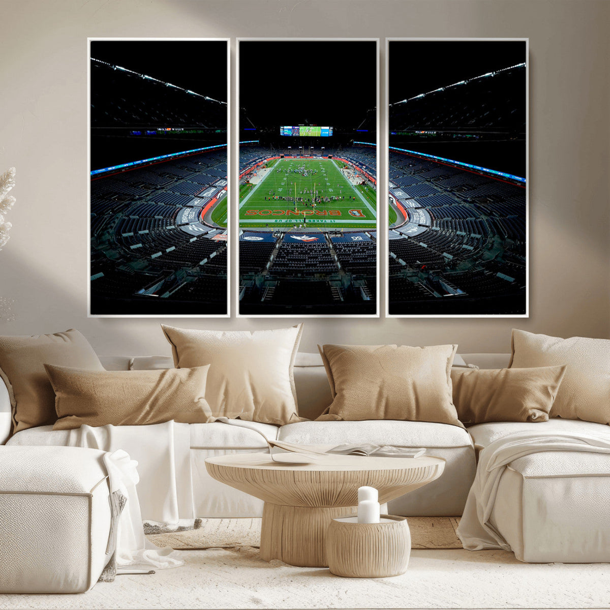 Denver Broncos Football Team Print Canvas- Denver Empower