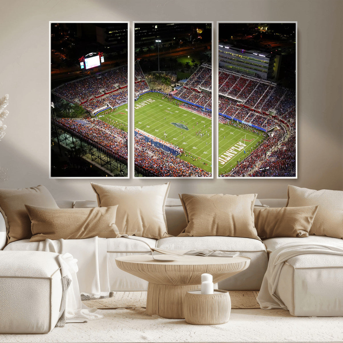 Florida Atlantic University Owls Canvas Print, Football Team