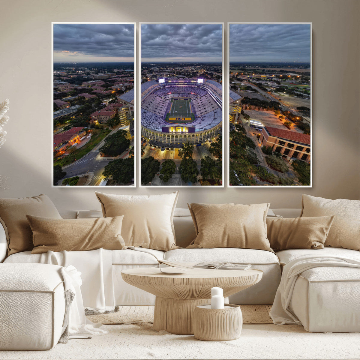 The Louisiana State University Tigers Football Team Print -