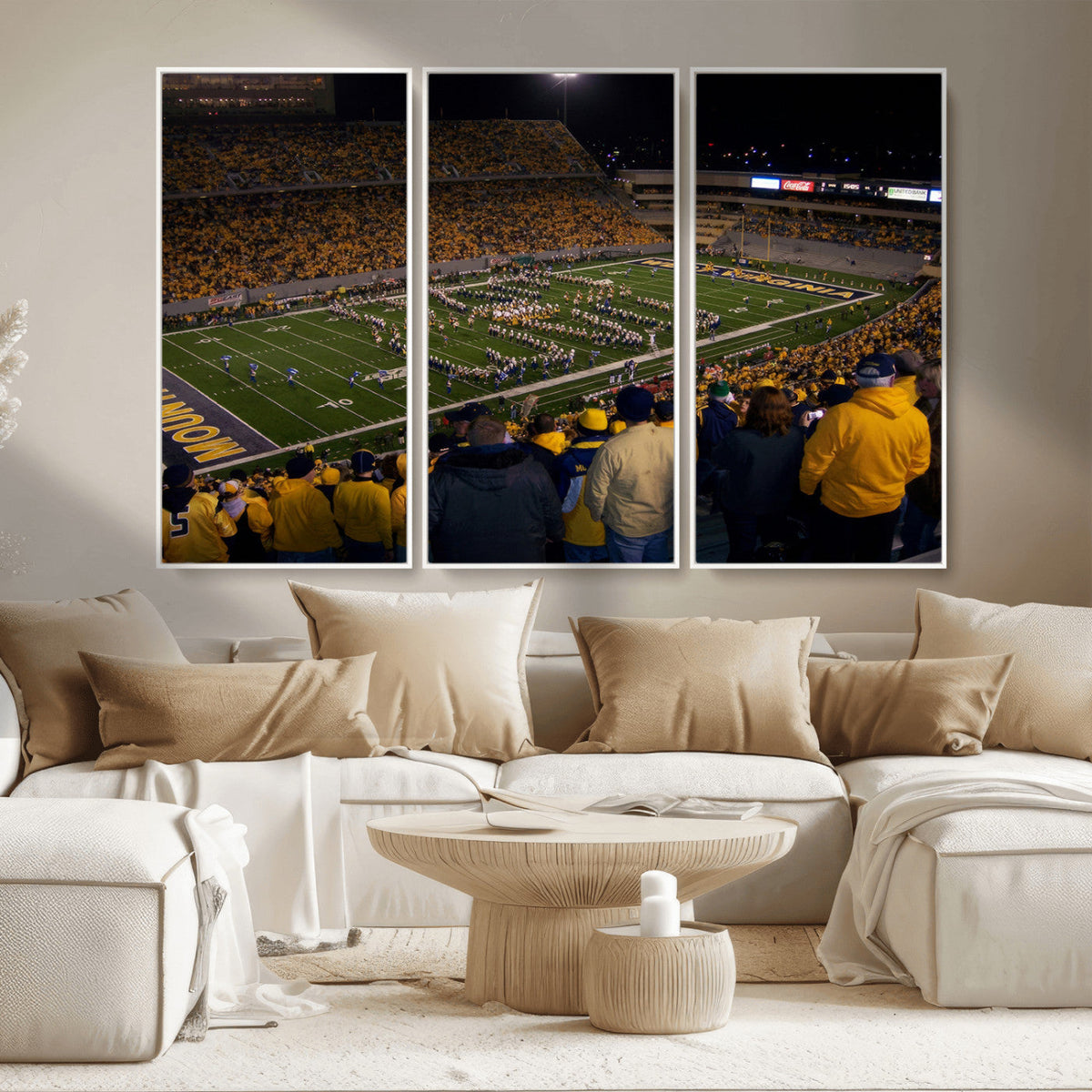 West Virginia Uni Mountaineers Football Team Print - Milan