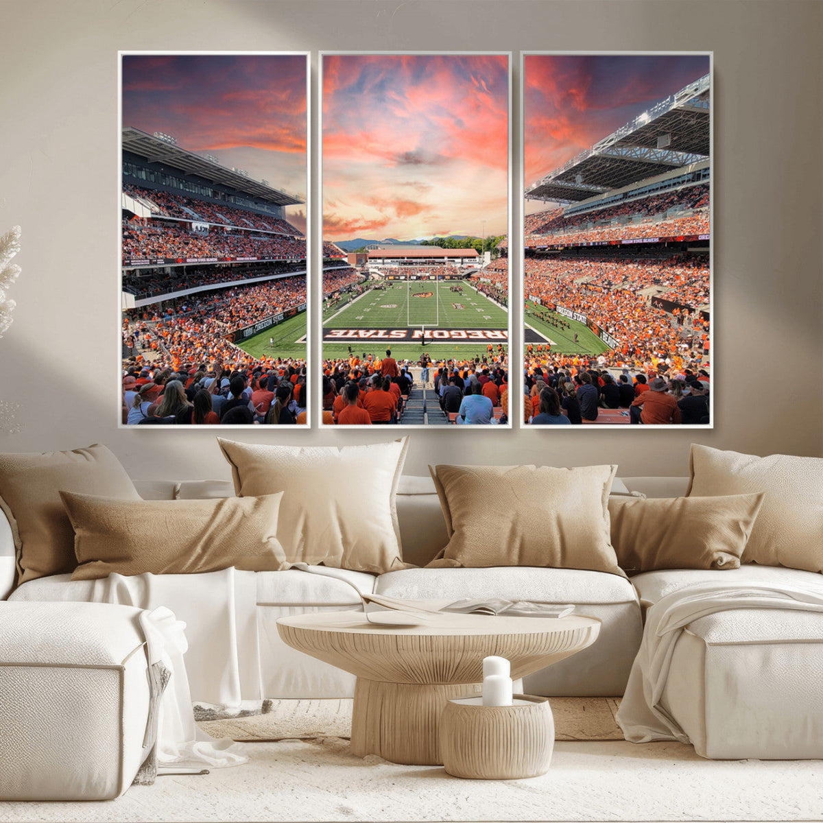 Oregon State Beavers Football Team Print - Corvallis Reser