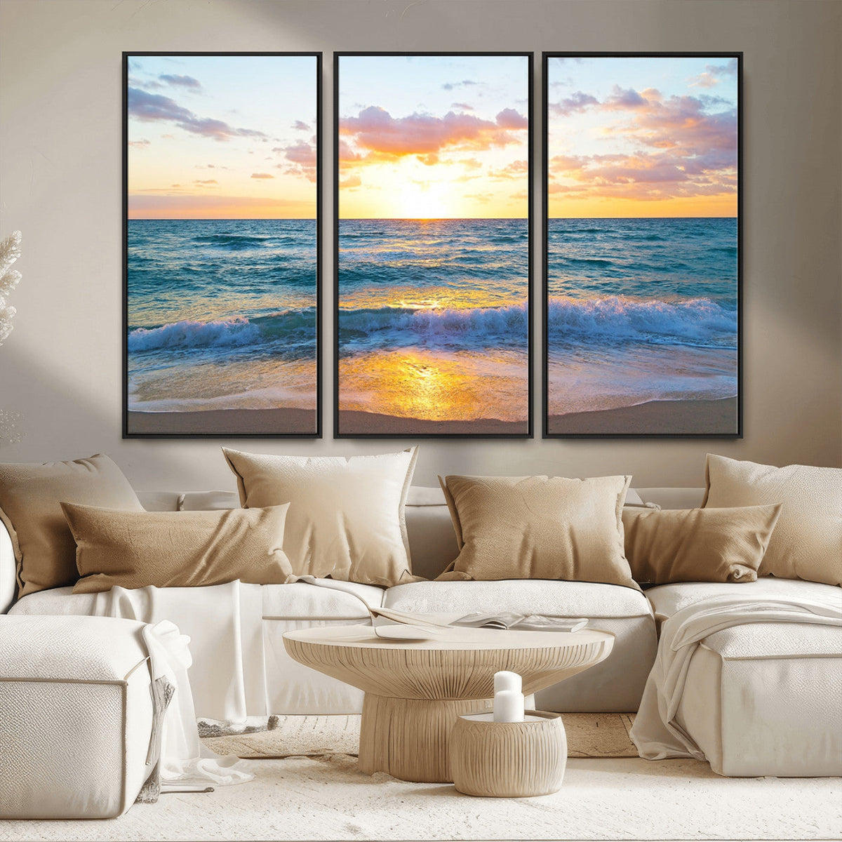 Coastal Wall Art - Vintage World Map Canvas Print with