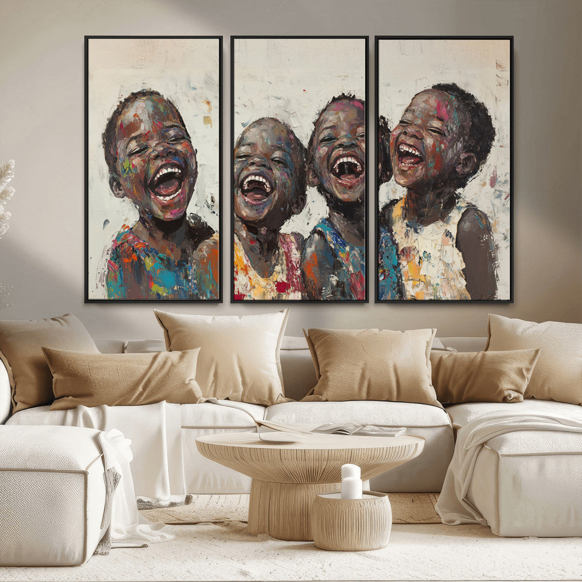 Shai Yossef Print - Joyful Childhood Canvas Wall Art -