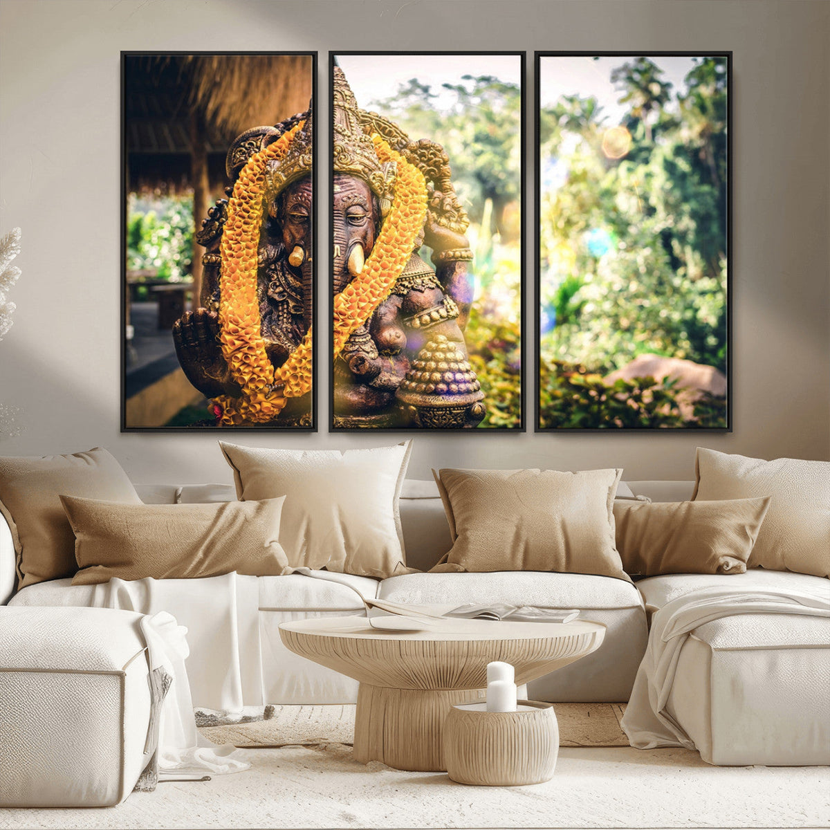 Hinduism Statue Wall Art Canvas Print