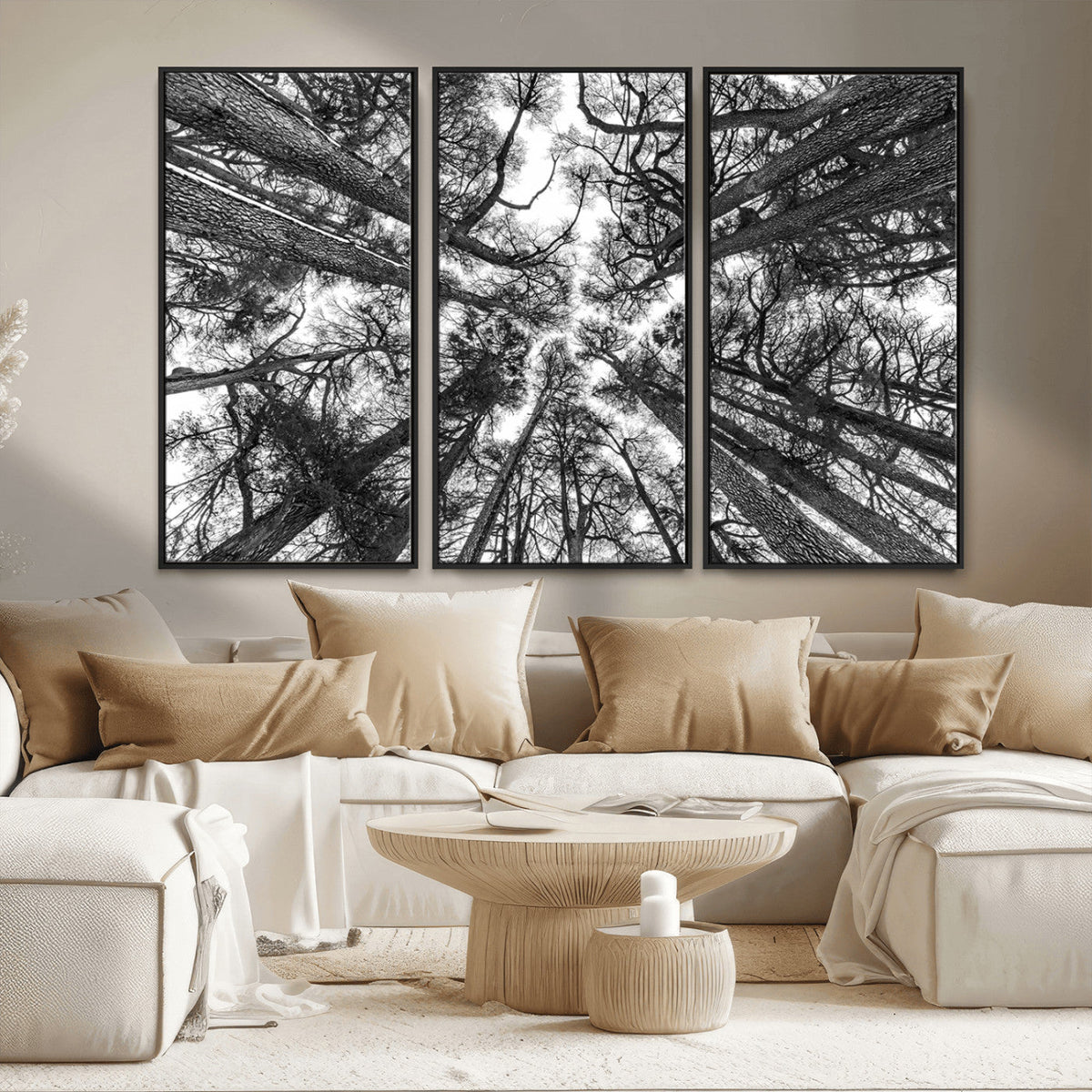 Trees Contemporary Art Canvas Print