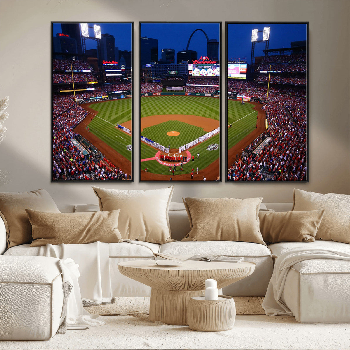 St. Louis Cardinals Baseball Team Print - Busch Stadium Wall
