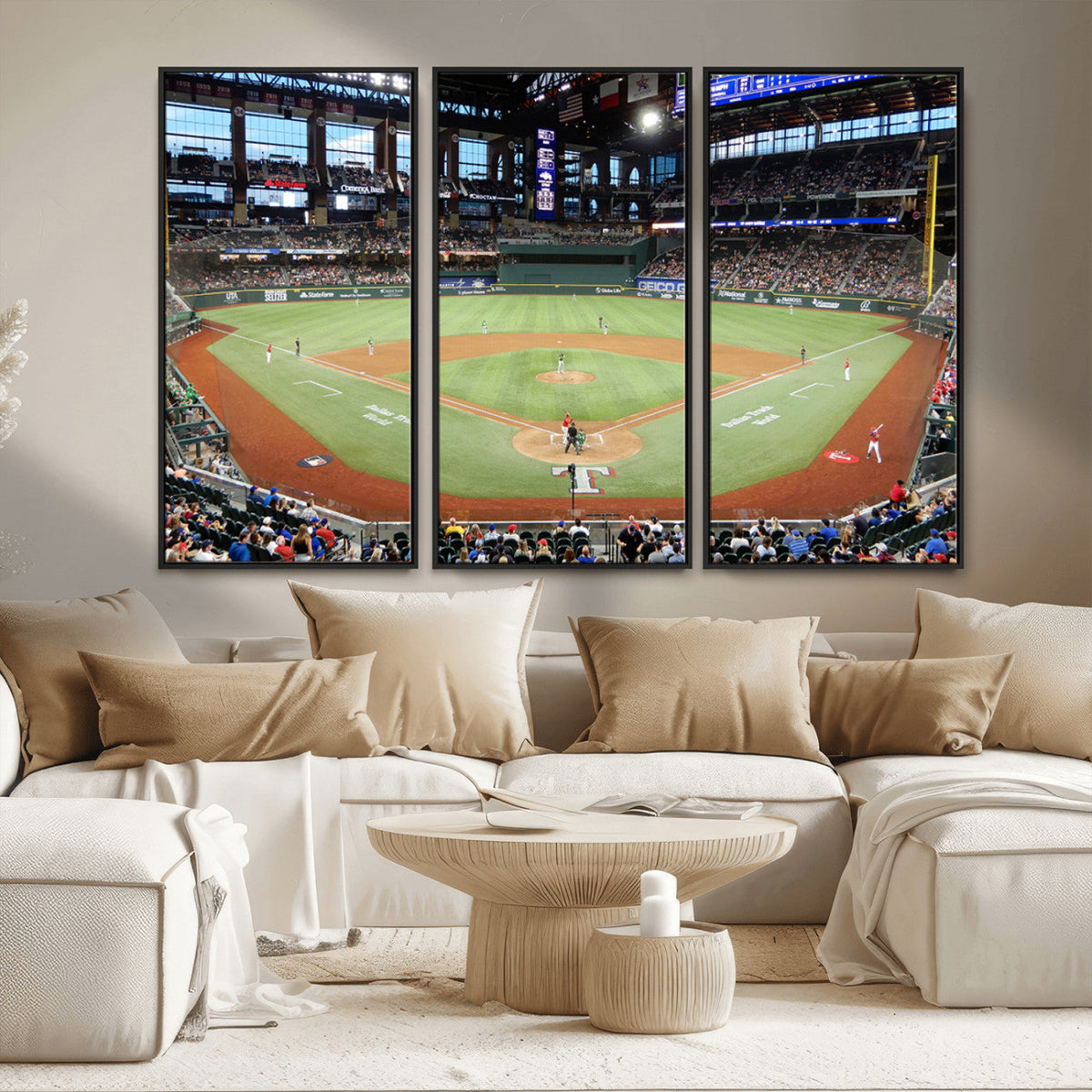 Texas Rangers Baseball Team Print - Arlington Globe Life