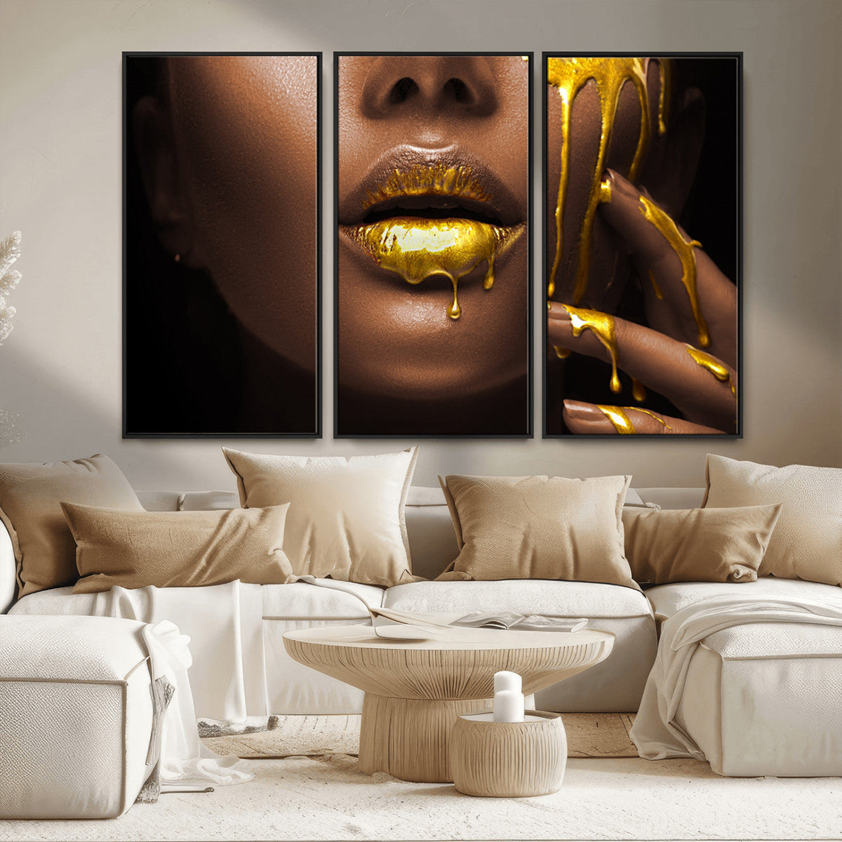 African American Art Black Woman Canvas Print, African Wall