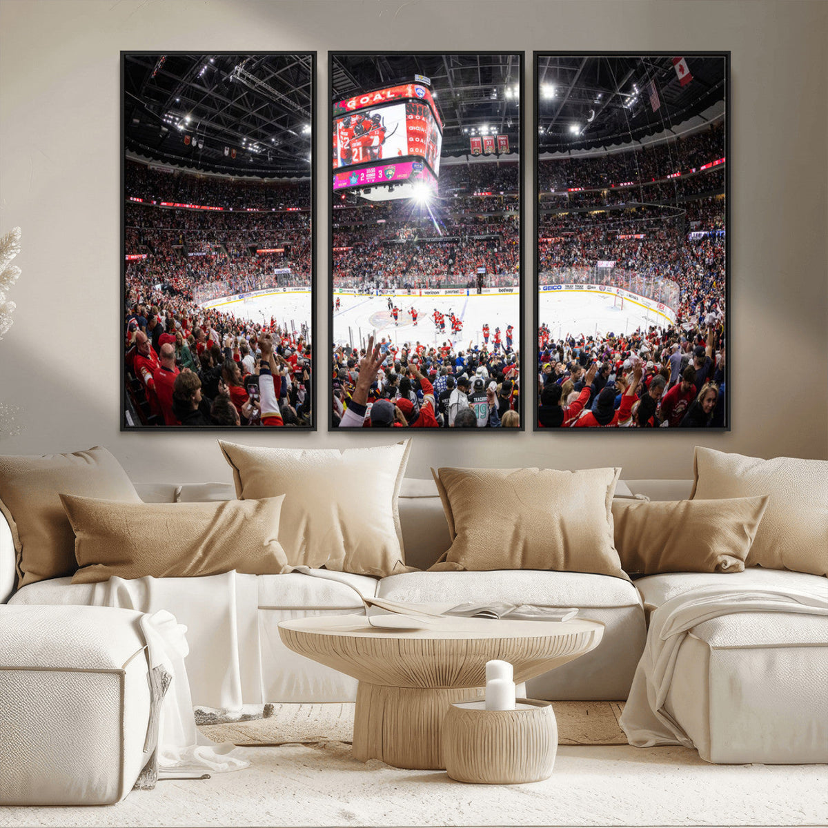 Amerant Bank Arena Wall Art Canvas Print - Basketball Arena