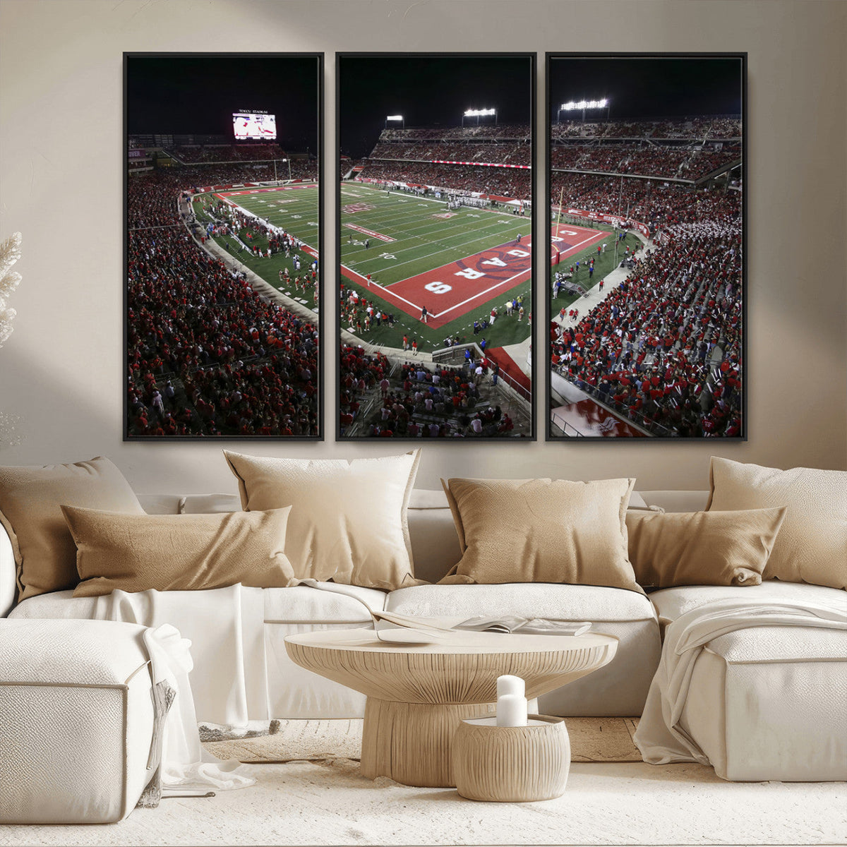Houston Cougars Football Team Print - Houston TDECU Stadium