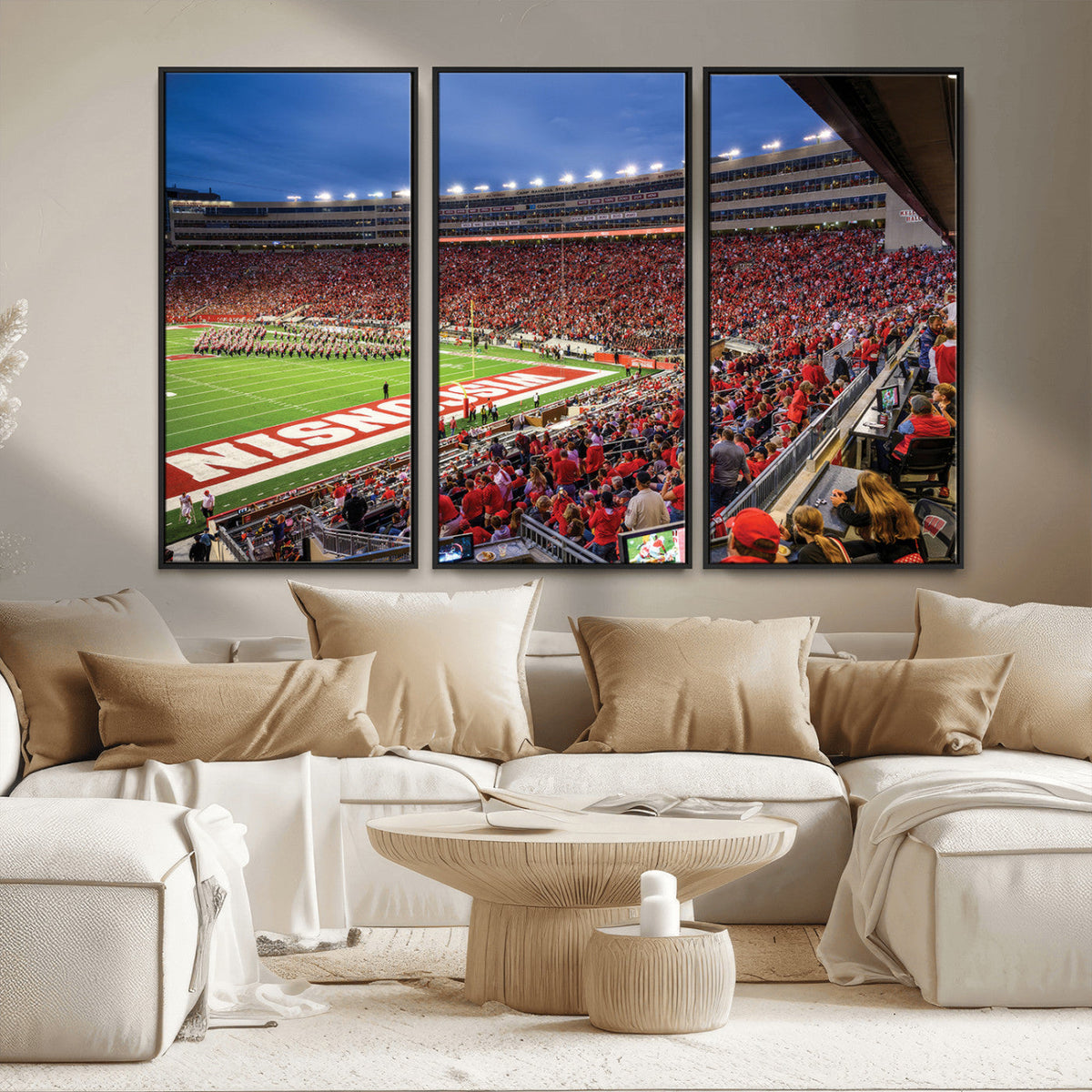 Wisconsin Badgers Football Team Print - Madison Camp Randall