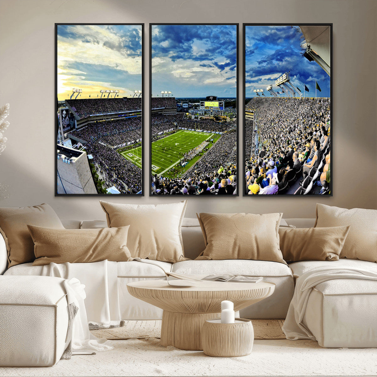 Framed USF Bulls Football Team Print - Tampa Raymond James
