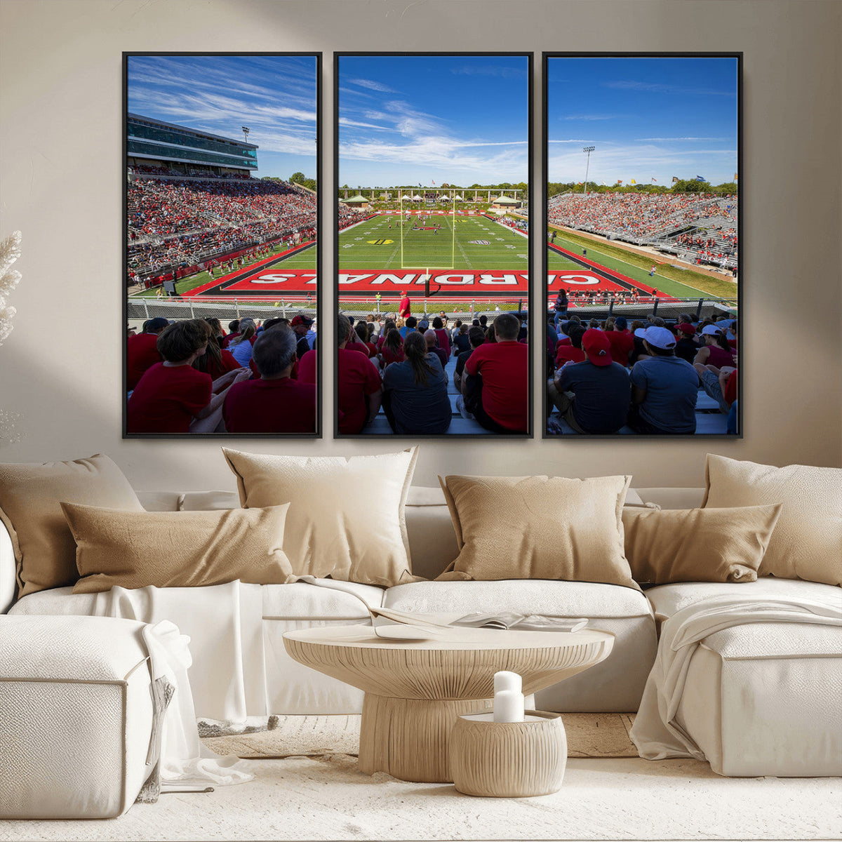 Ball State Cardinals Football Team Print - Muncie Scheumann