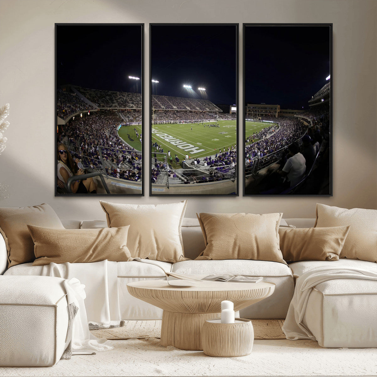 TCU Horned Frogs Football Team Print - Fort Worth Amon G.