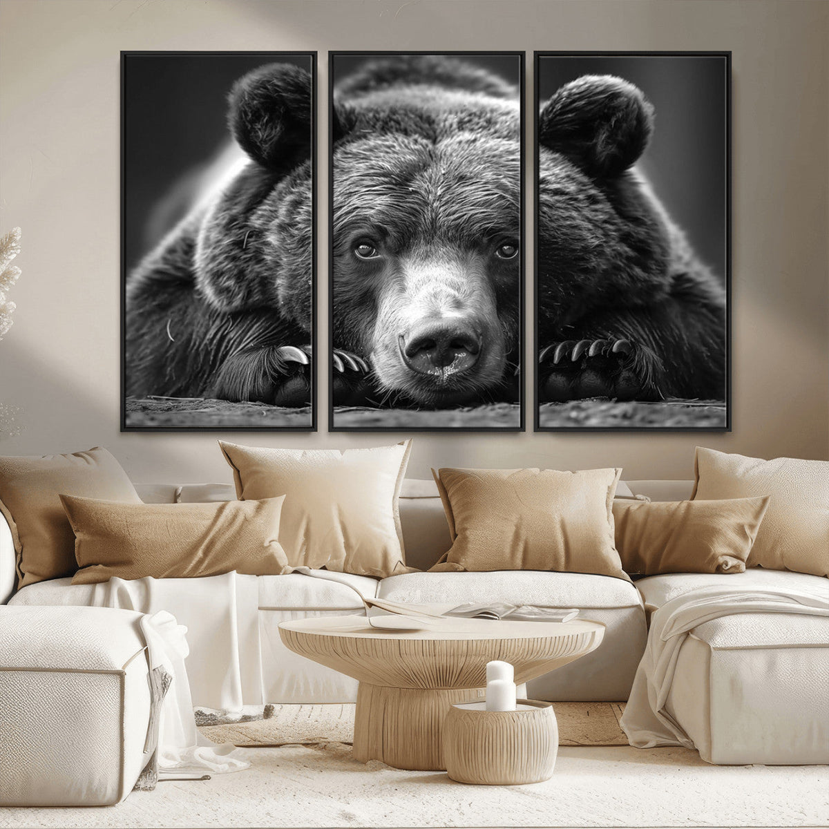 Resting Grizzly 399 Bear Canvas Print | Ready to Hang Wall