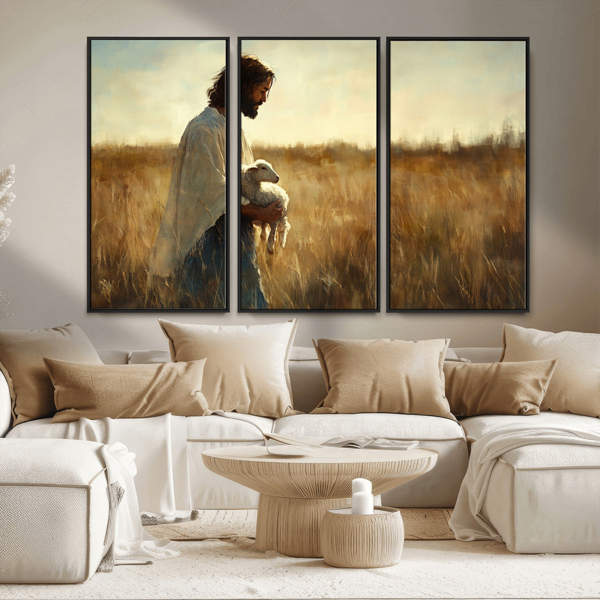 Jesus the Good Shepherd Wall Art Canvas Print -