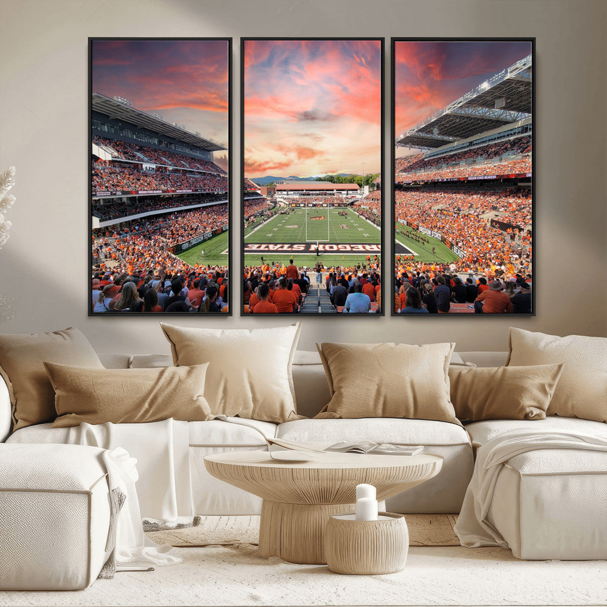 Oregon State Beavers Football Team Print - Corvallis Reser
