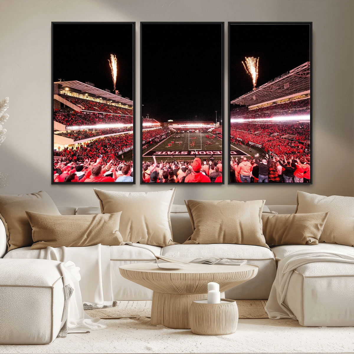 Oregon State Beavers Football Team Print - Corvallis Reser