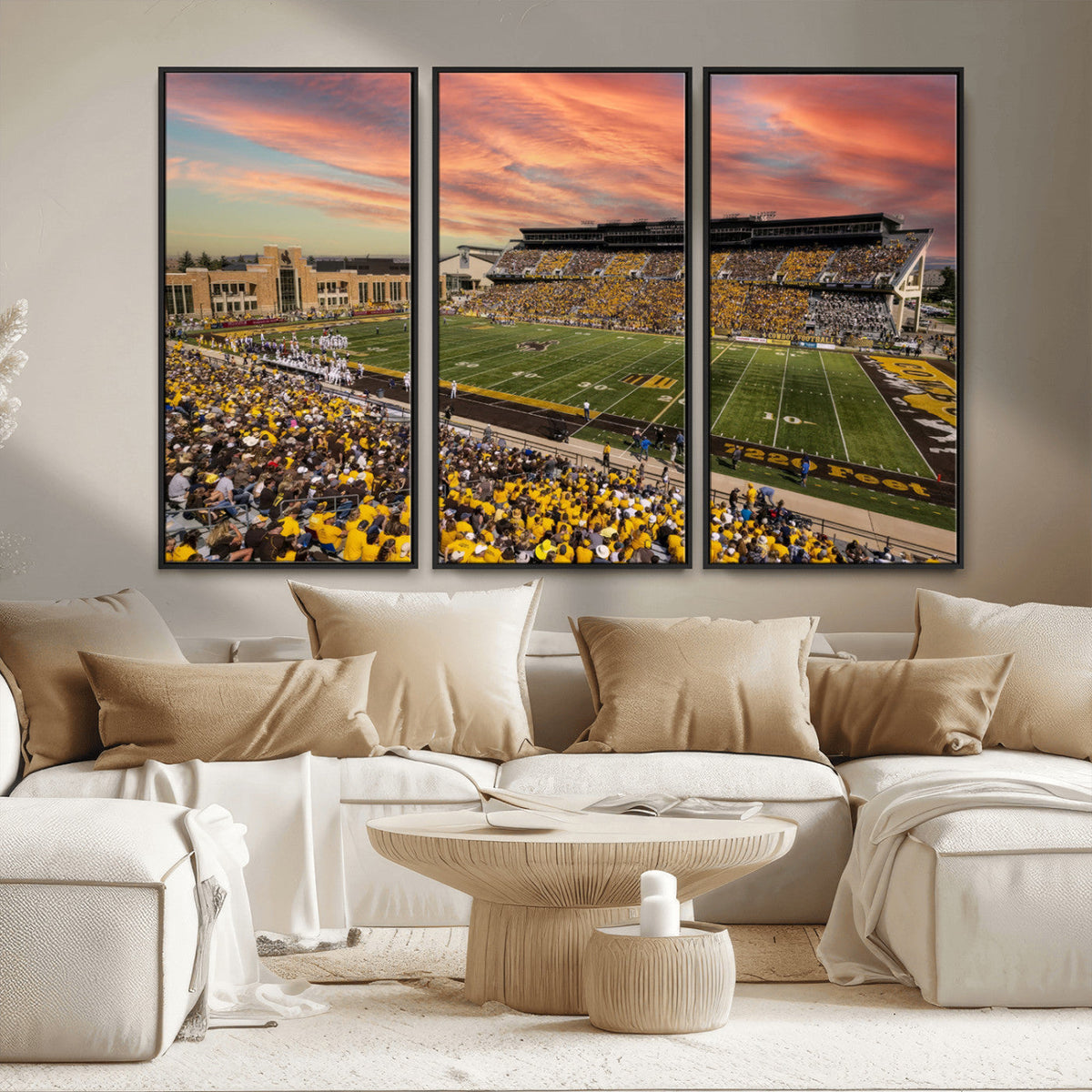 University of Wyoming Cowboys Football Team Print - Laramie