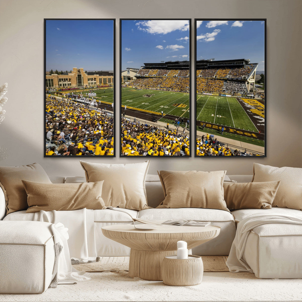 University of Wyoming Cowboys Football Team Print - Laramie