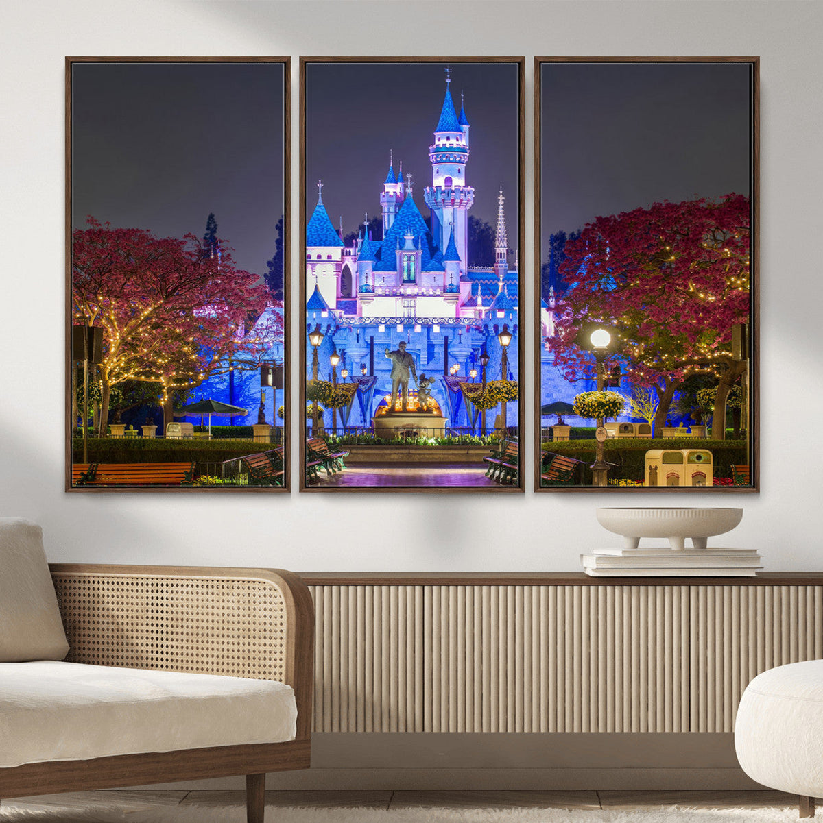 Disney Castle Wall Art Canvas Print – Magical Fairytale