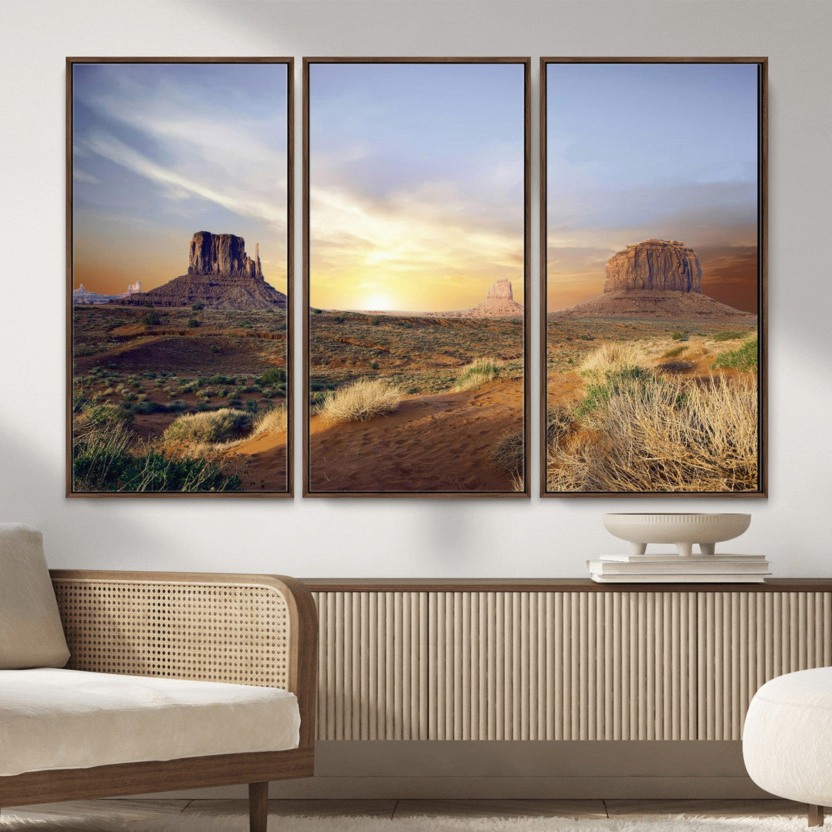 Monument Valley Desert Wall Art Canvas Print, Southwest