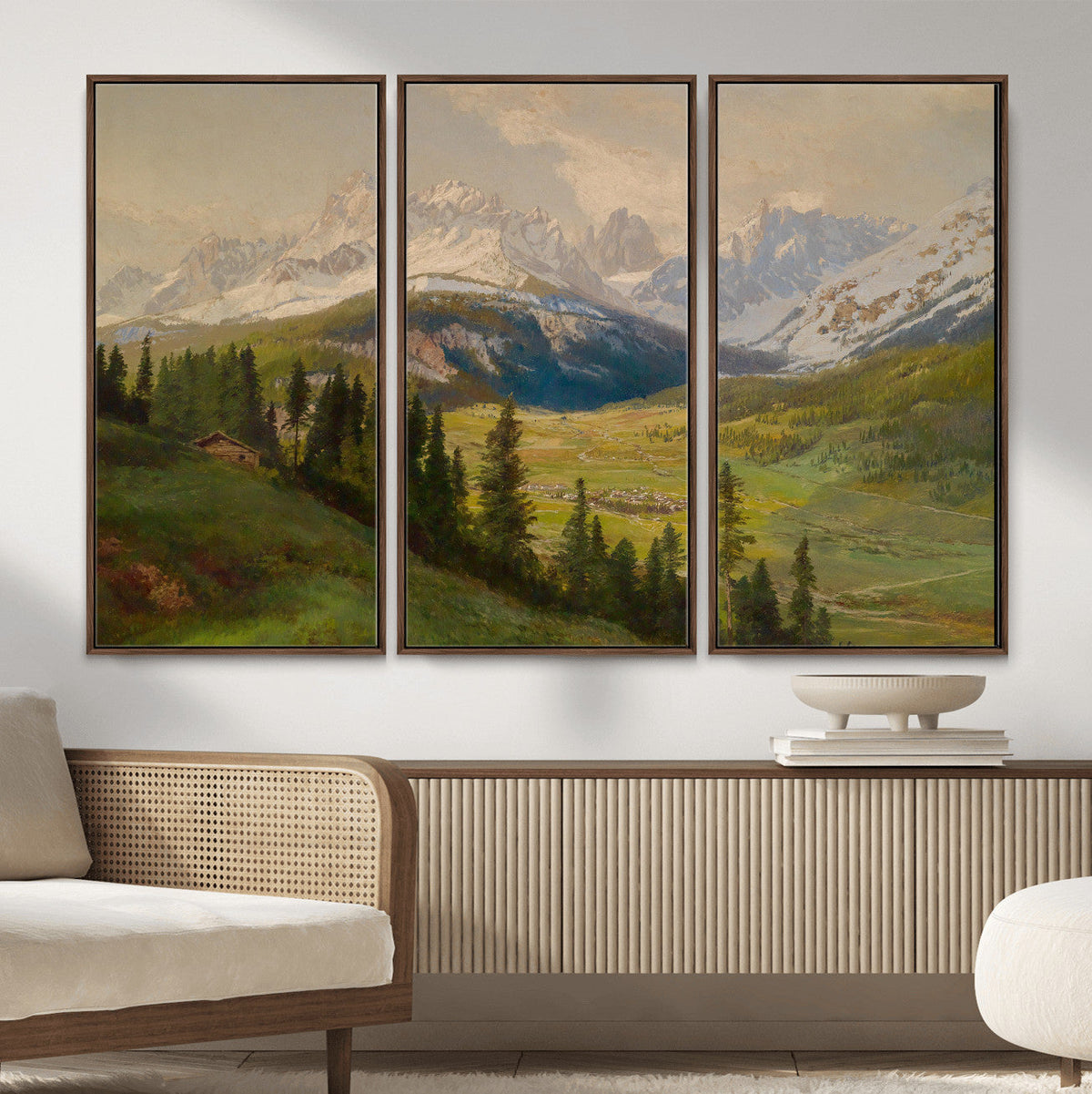 Konrad Petrides View from Mount Helm Canvas — Austrian