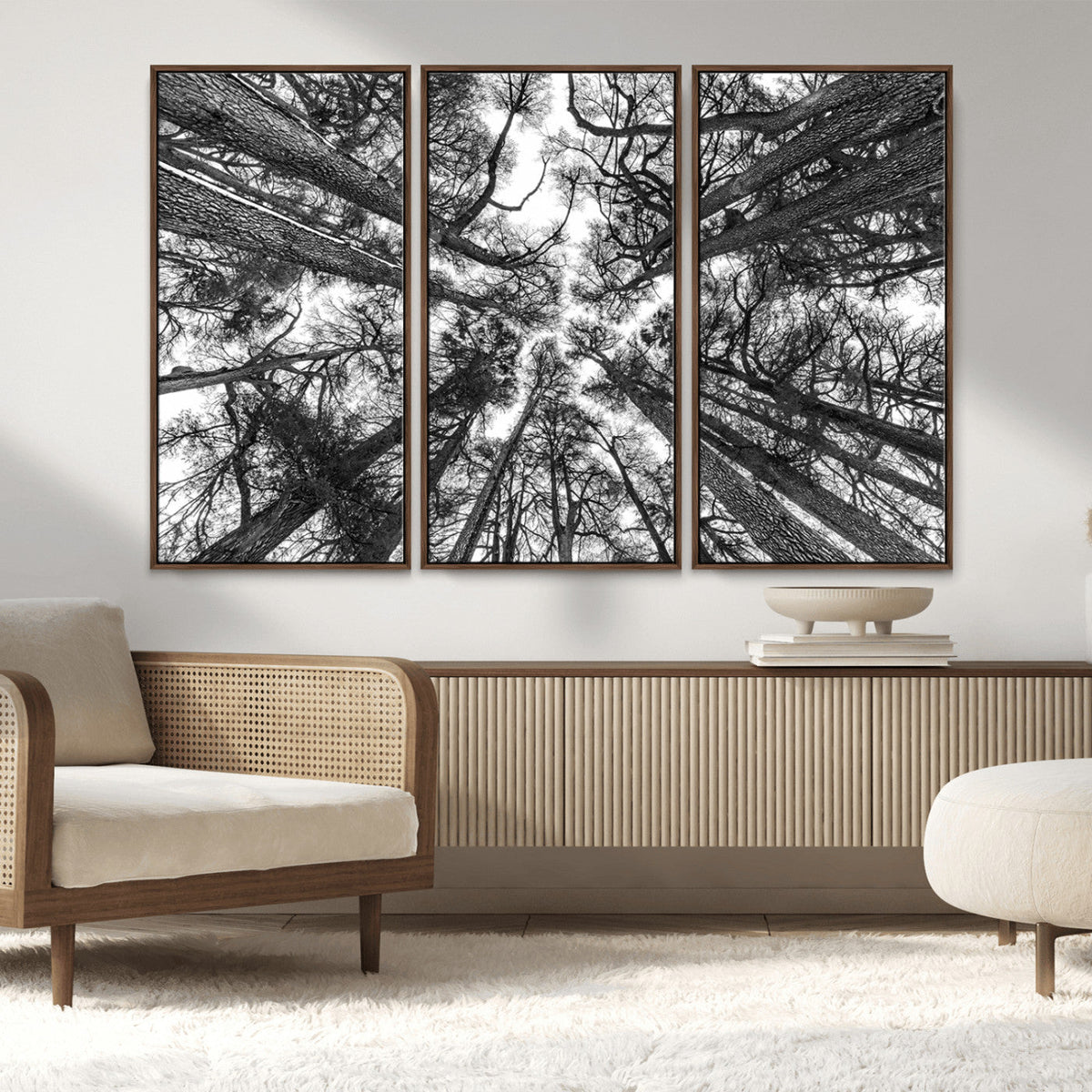 Trees Contemporary Art Canvas Print