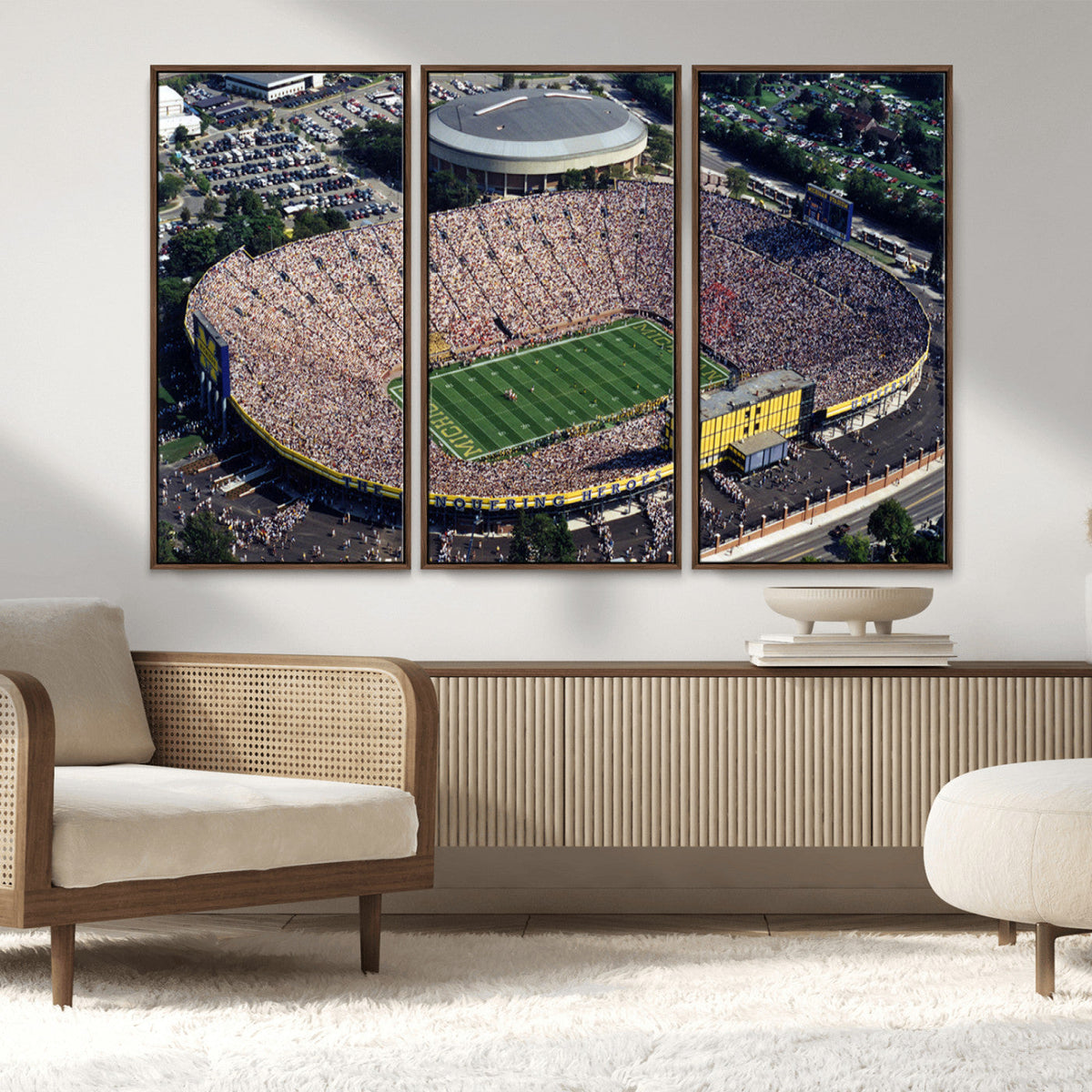 Michigan Wolverines Football Team Print - Ann Arbor Michigan