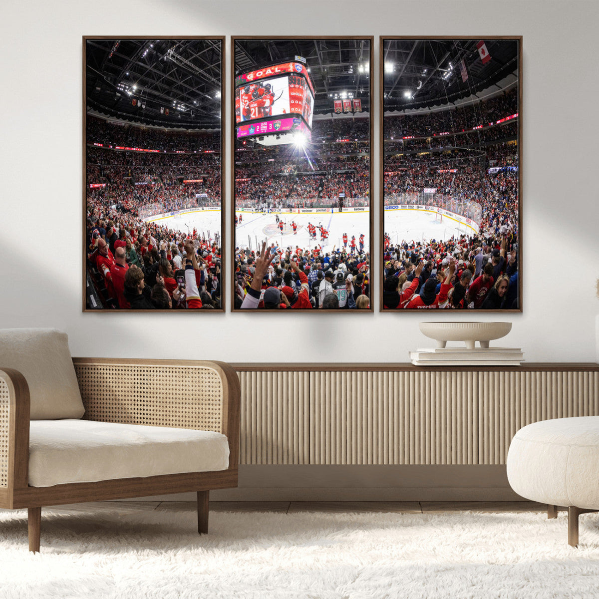 Amerant Bank Arena Wall Art Canvas Print - Basketball Arena