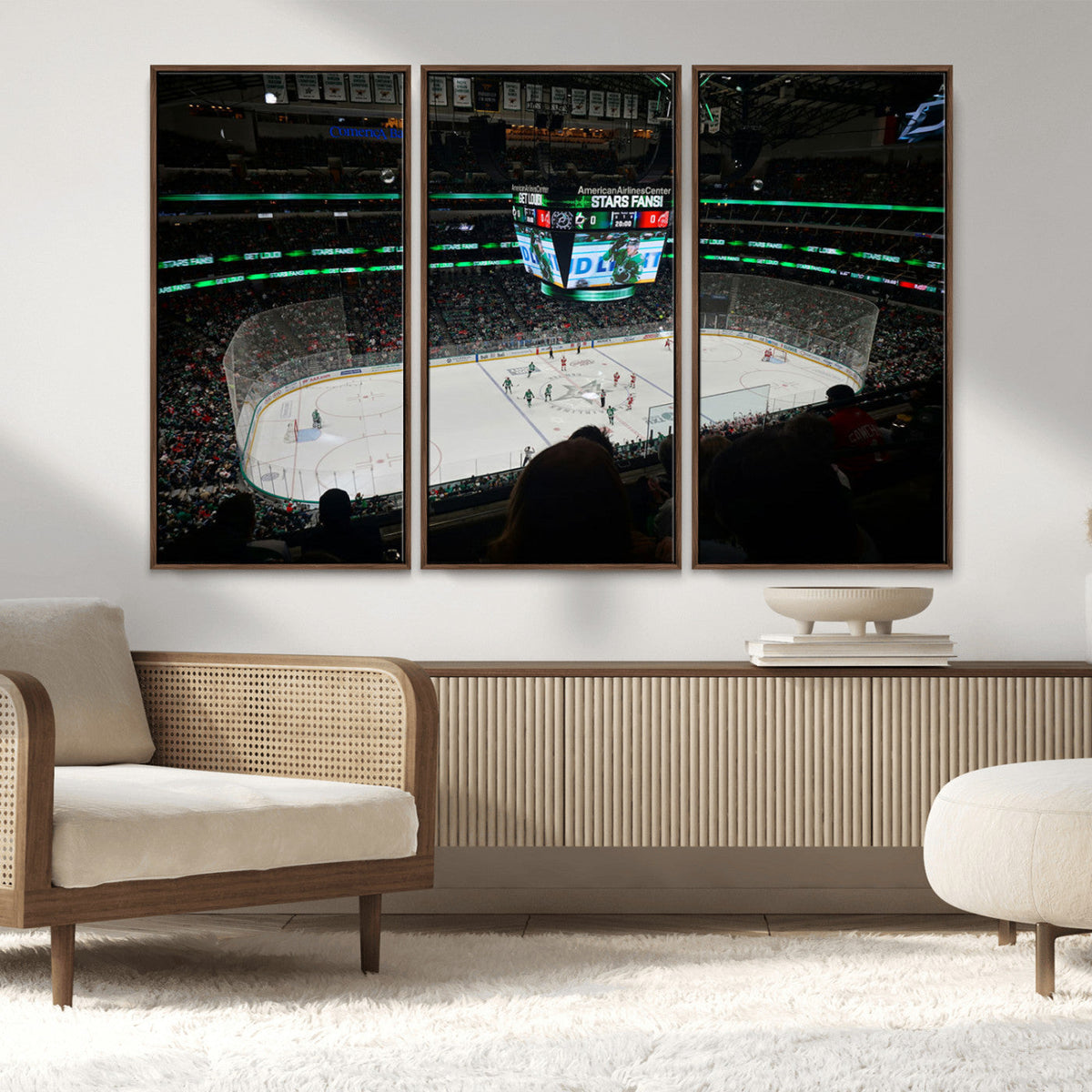 American Airlines Center Dallas Stars Wall Art Canvas Print