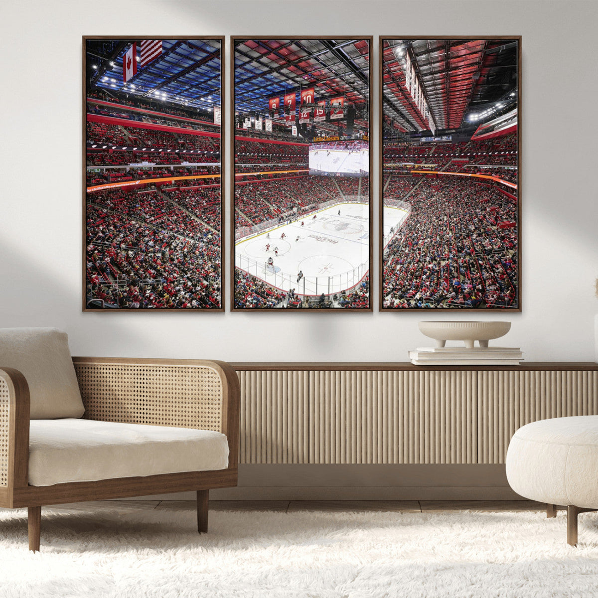 Barton Malow Little Caesars Arena Detroit Wall Art Canvas