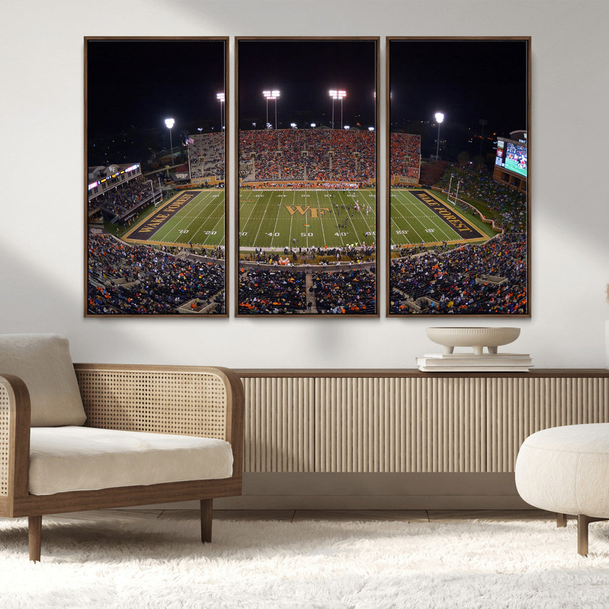 Demon Deacons Print Canvas, Football Team Print -