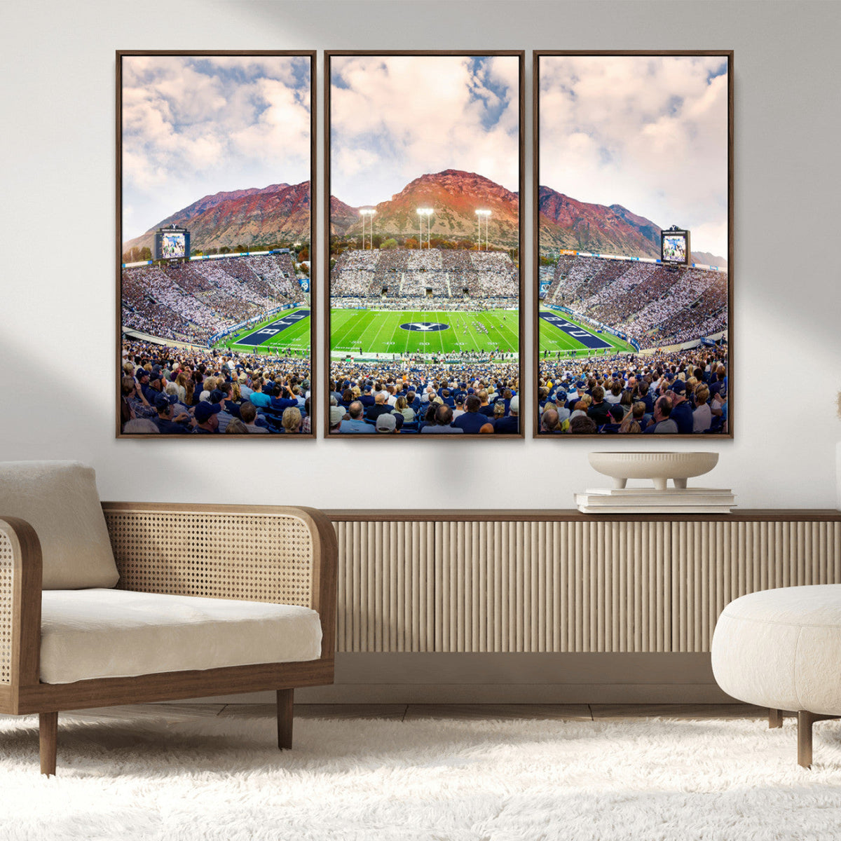 Brigham Young University Cougars Football Team Print - Provo