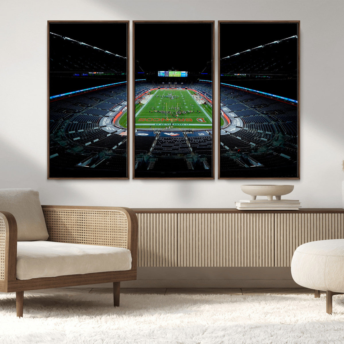 Denver Broncos Football Team Print Canvas- Denver Empower
