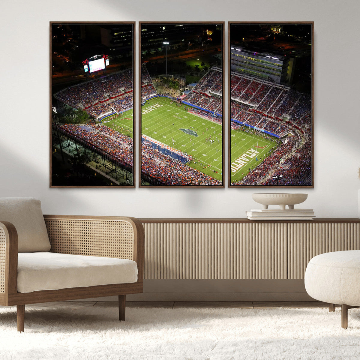 Florida Atlantic University Owls Canvas Print, Football Team