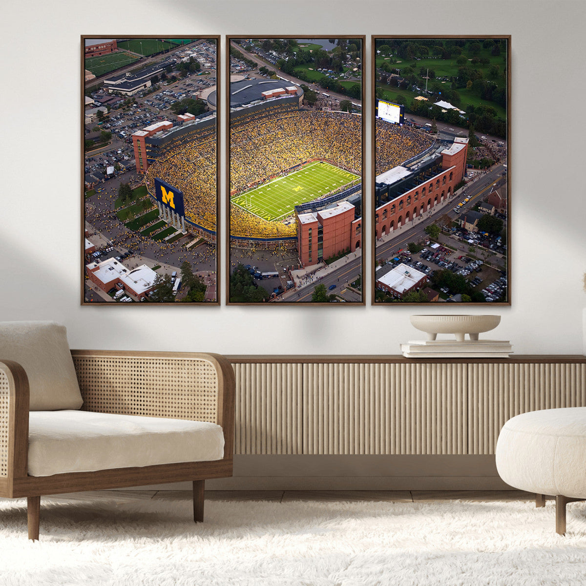 University of Michigan Wolverines Football Team Print - Ann
