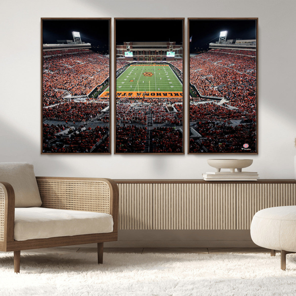 Oklahoma State Cowboys Canvas Print, Football Team Print -