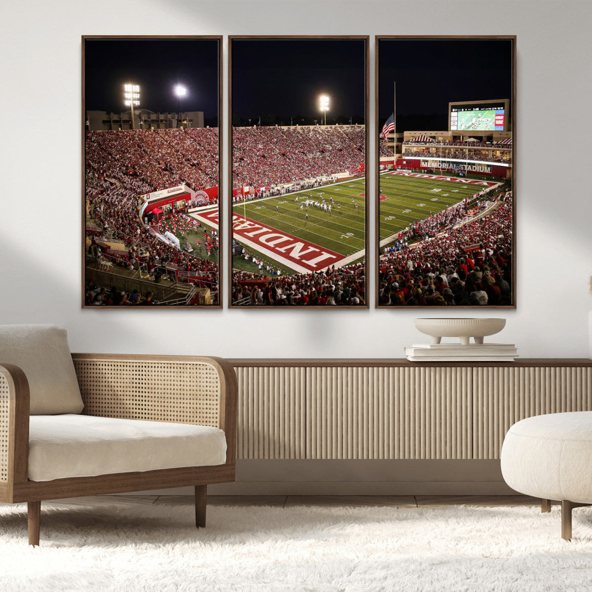 Indiana University Hoosiers Football Team Print Canvas -