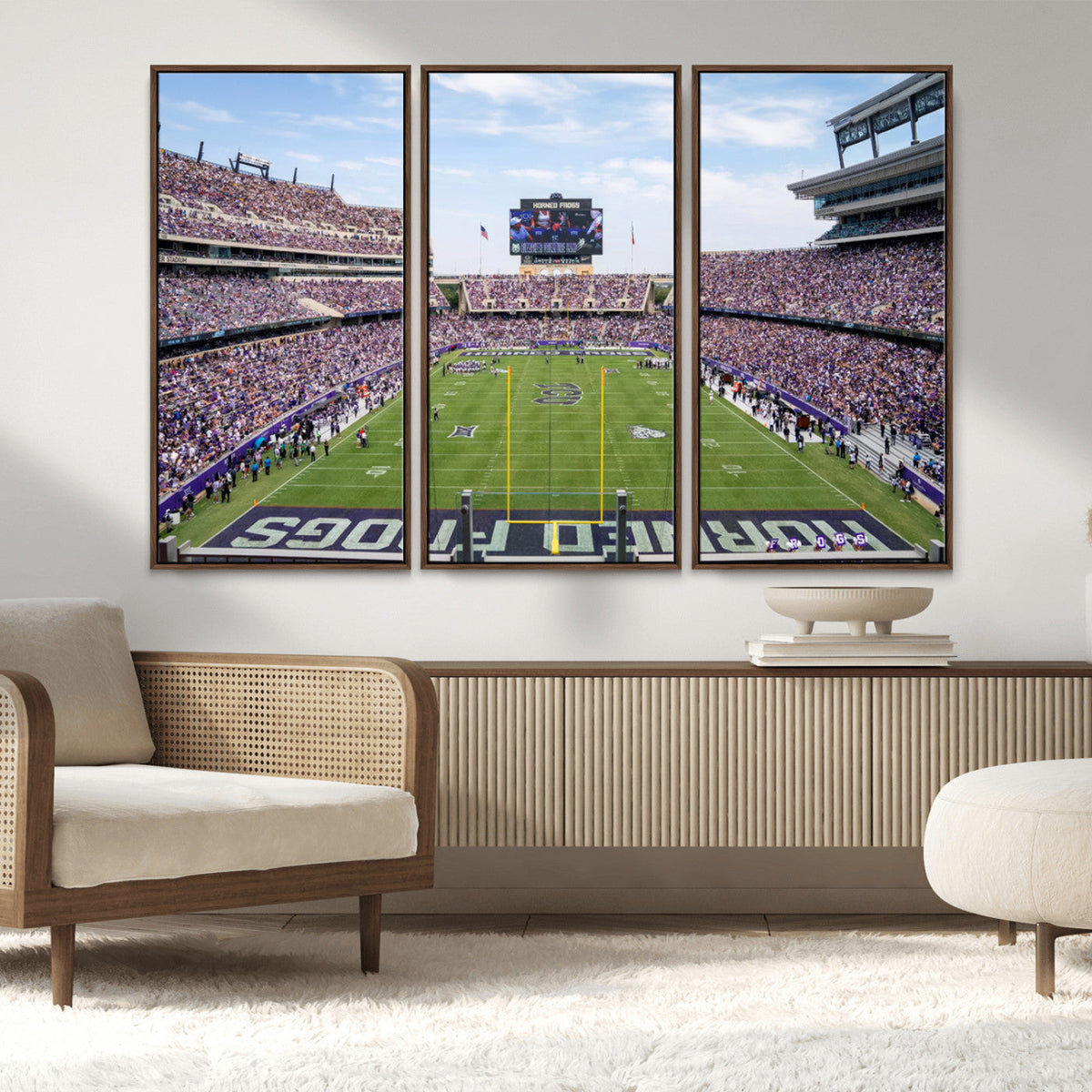 TCU Horned Frogs Football Team Print - Fort Worth Amon G.