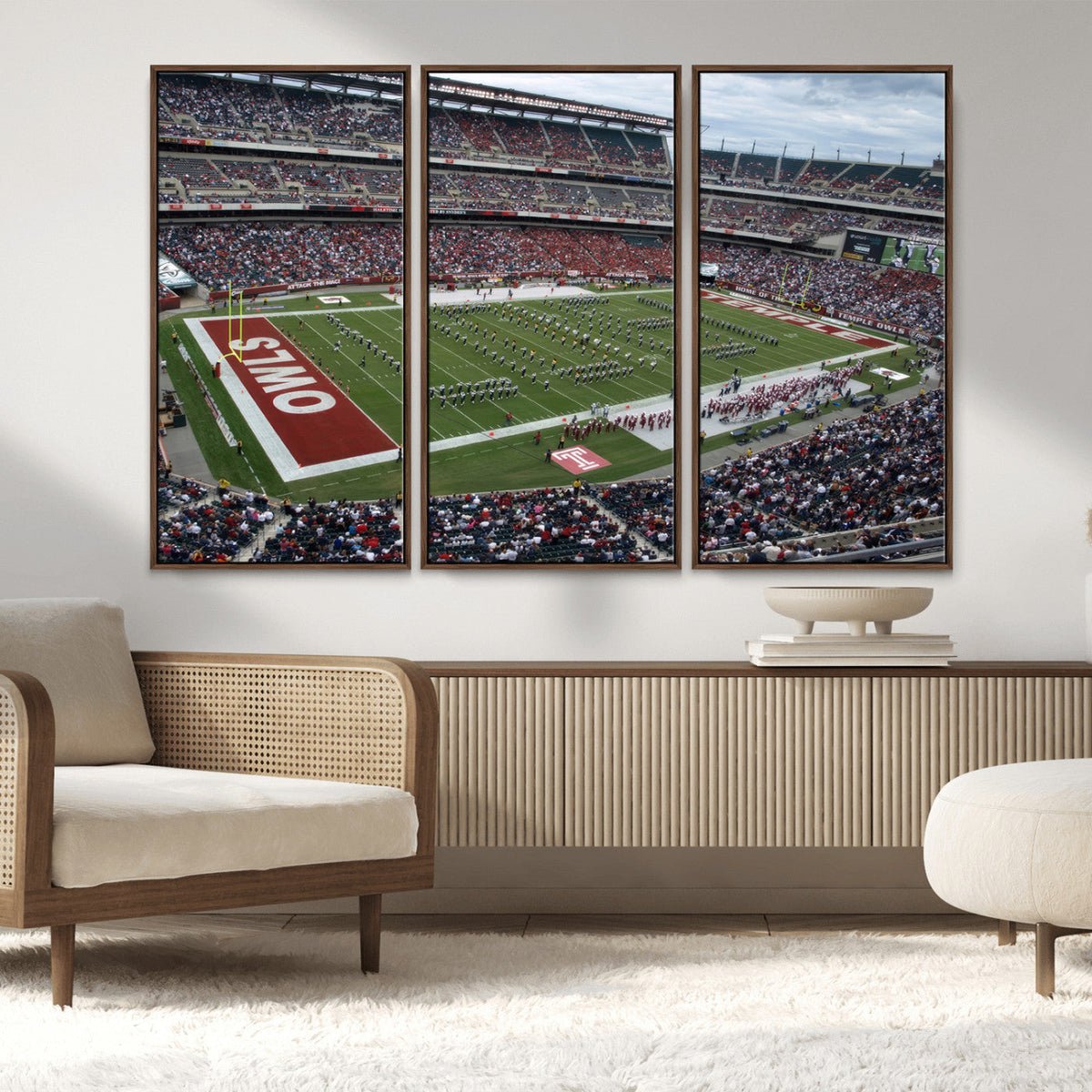 The Temple University Owls Athletics Team Print -
